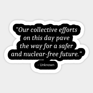 International Day Against Nuclear Tests Sticker